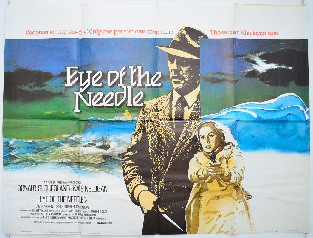 Eye Of The Needle Original Quad Poster - Film Poster - Movie Poster  