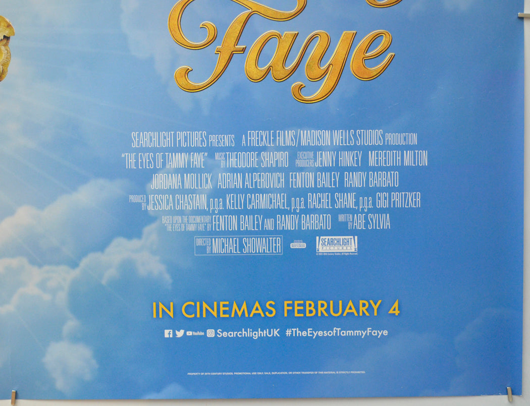 THE EYES OF TAMMY FAYE (Bottom Right) Cinema Quad Movie Poster 