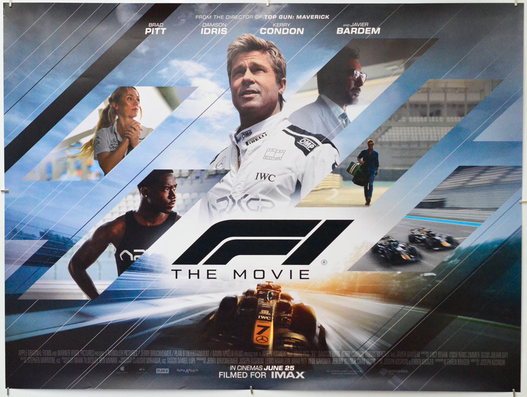 F1 The Movie - Original Quad Poster - Film Poster - Movie Poster