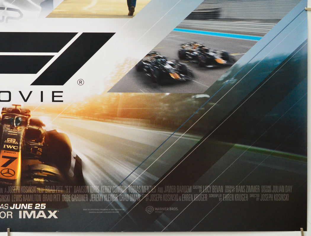 F1 The Movie (Bottom Right) Cinema Quad Movie Poster 