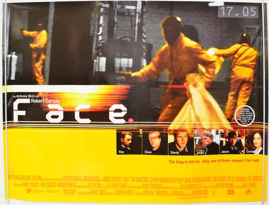 Face  Original British Quad Poster - Film Poster - Movie Poster 