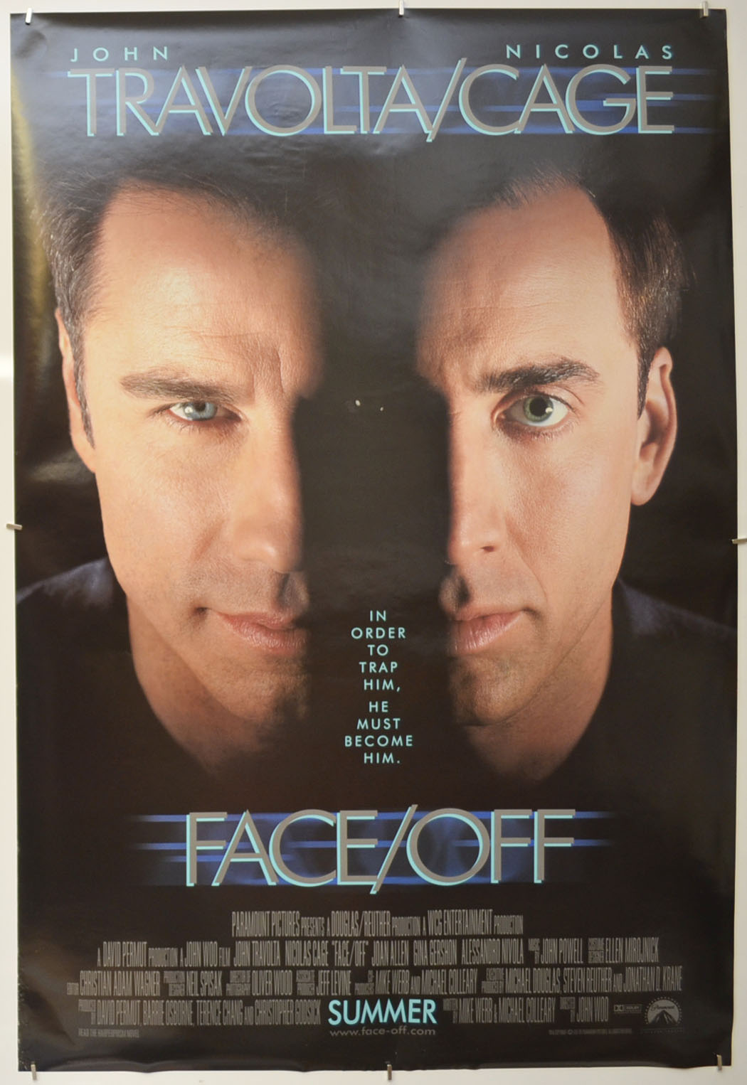 Face Off Original One Sheet Poster - Film Poster - Movie Poster