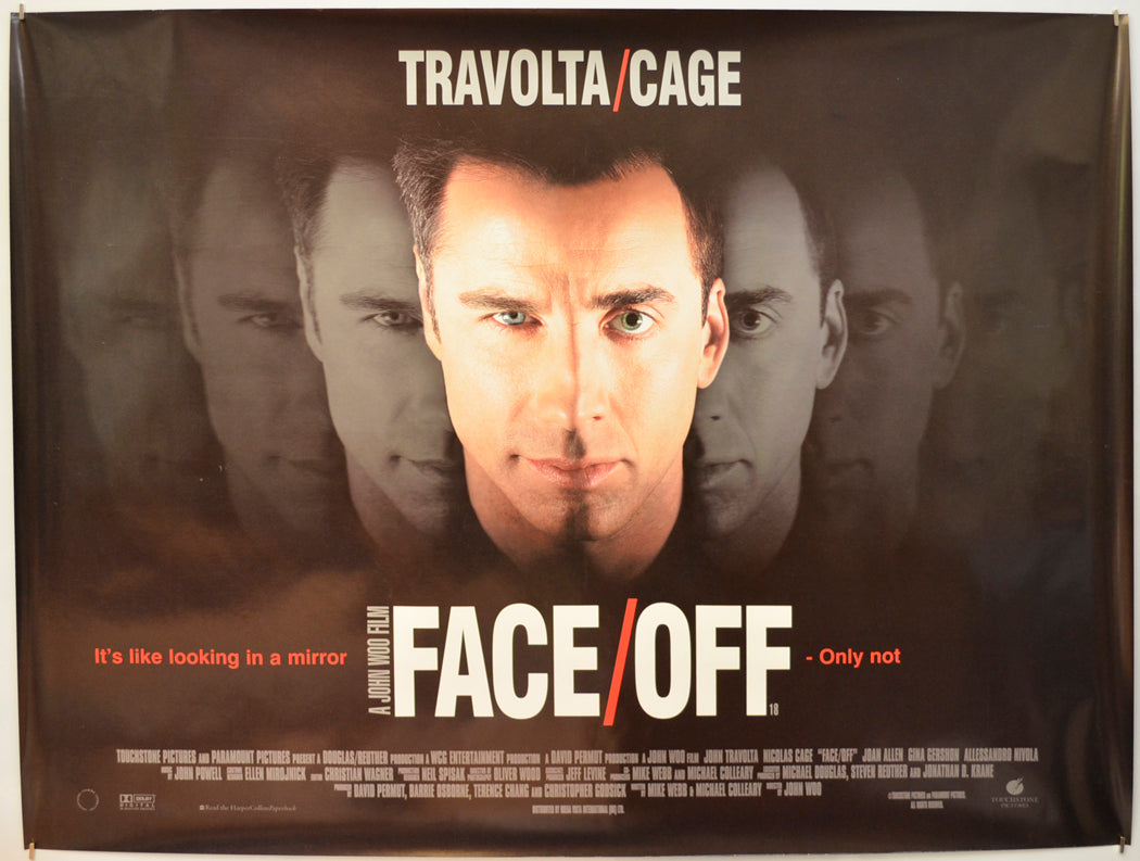 Face Off  Original Quad Poster - Film Poster - Movie Poster