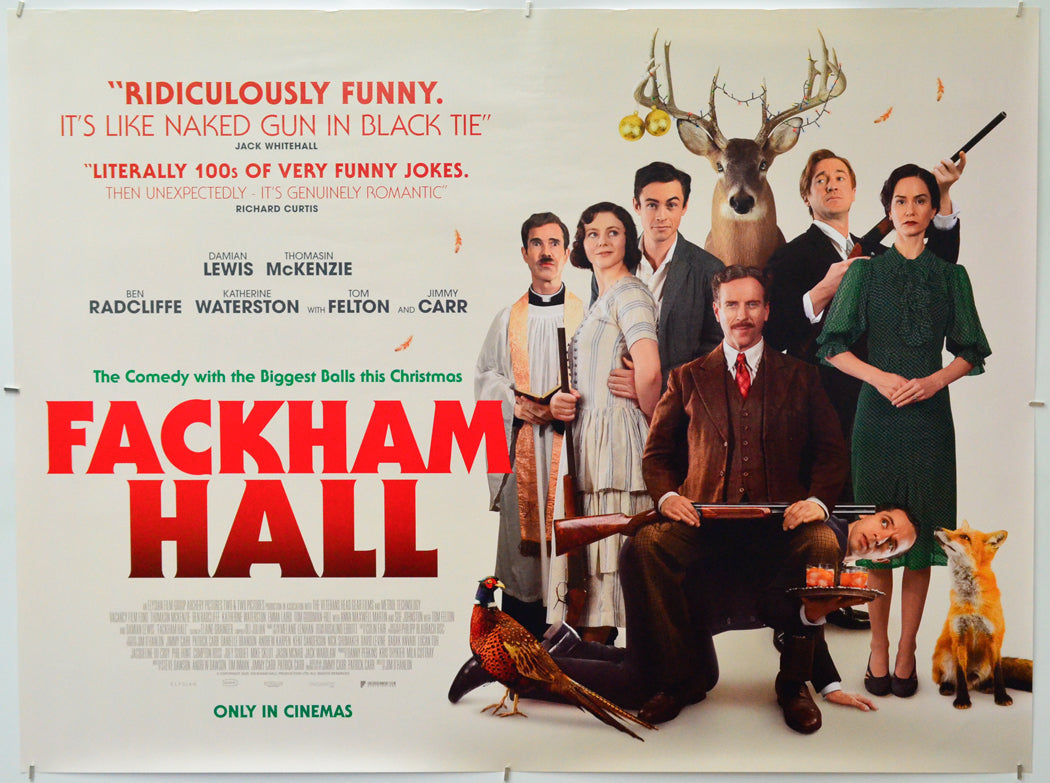 Fackham Hall - Original Quad Poster - Film Poster - Movie Poster