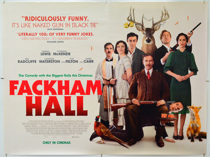 Fackham Hall - Original Quad Poster - Film Poster - Movie Poster