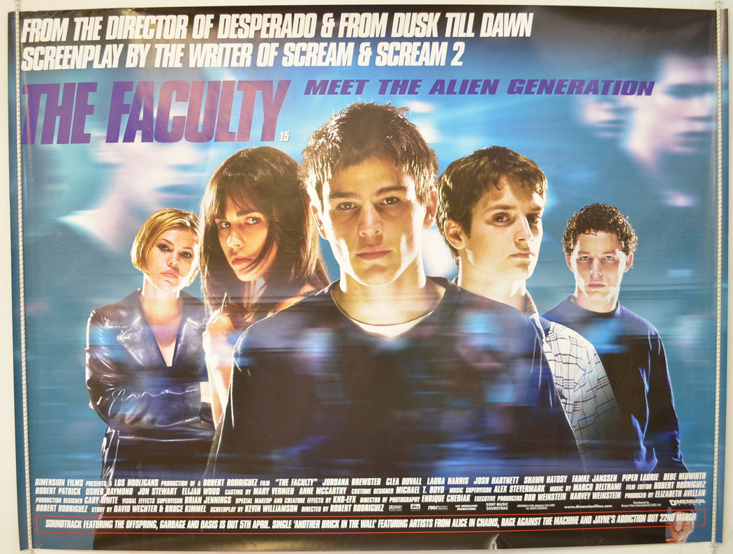 The Faculty   Original Quad Poster - Film Poster - Movie Poster 