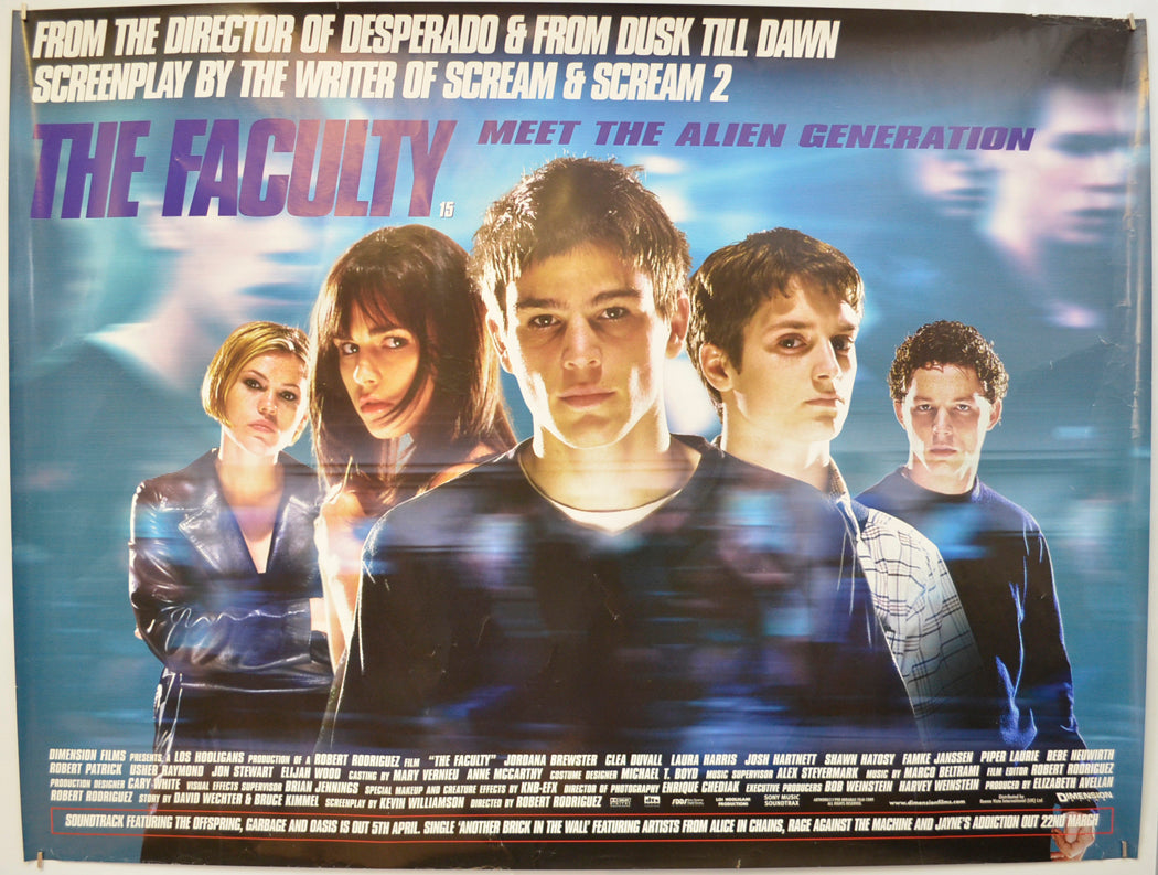 The Faculty  Original Quad Poster - Film Poster - Movie Poster