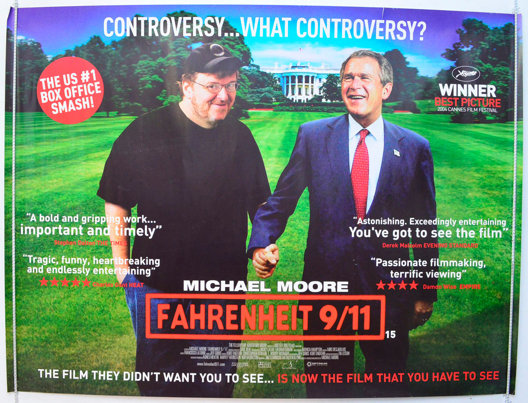 Fahrenheit 9/11 Original British Quad Poster - Film Poster - Movie Poster 