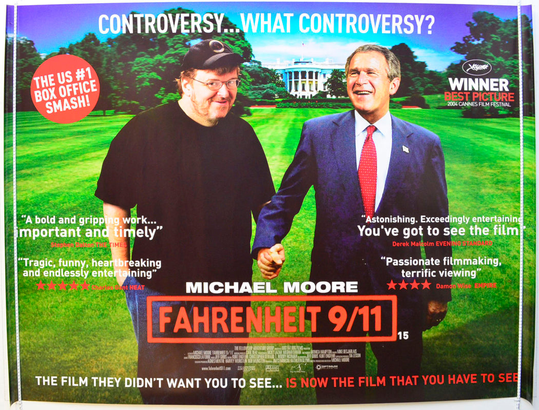 Fahrenheit 9/11 Original British Quad Poster - Film Poster - Movie Poster 