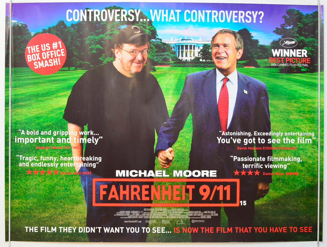 Fahrenheit 9/11  Original British Quad Poster - Film Poster - Movie Poster