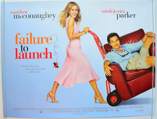 Failure To Launch Original British Quad Poster - Film Poster - Movie Poster 