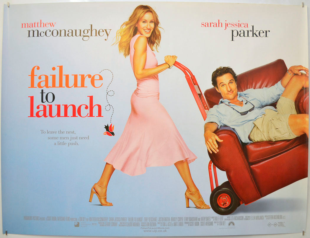 Failure To Launch Original Quad Poster - Film Poster - Movie Poster