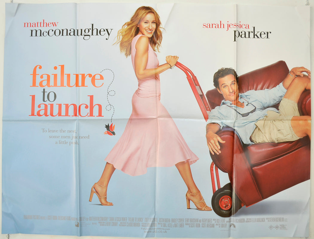 Failure To Launch   Original Quad Poster - Film Poster - Movie Poster 