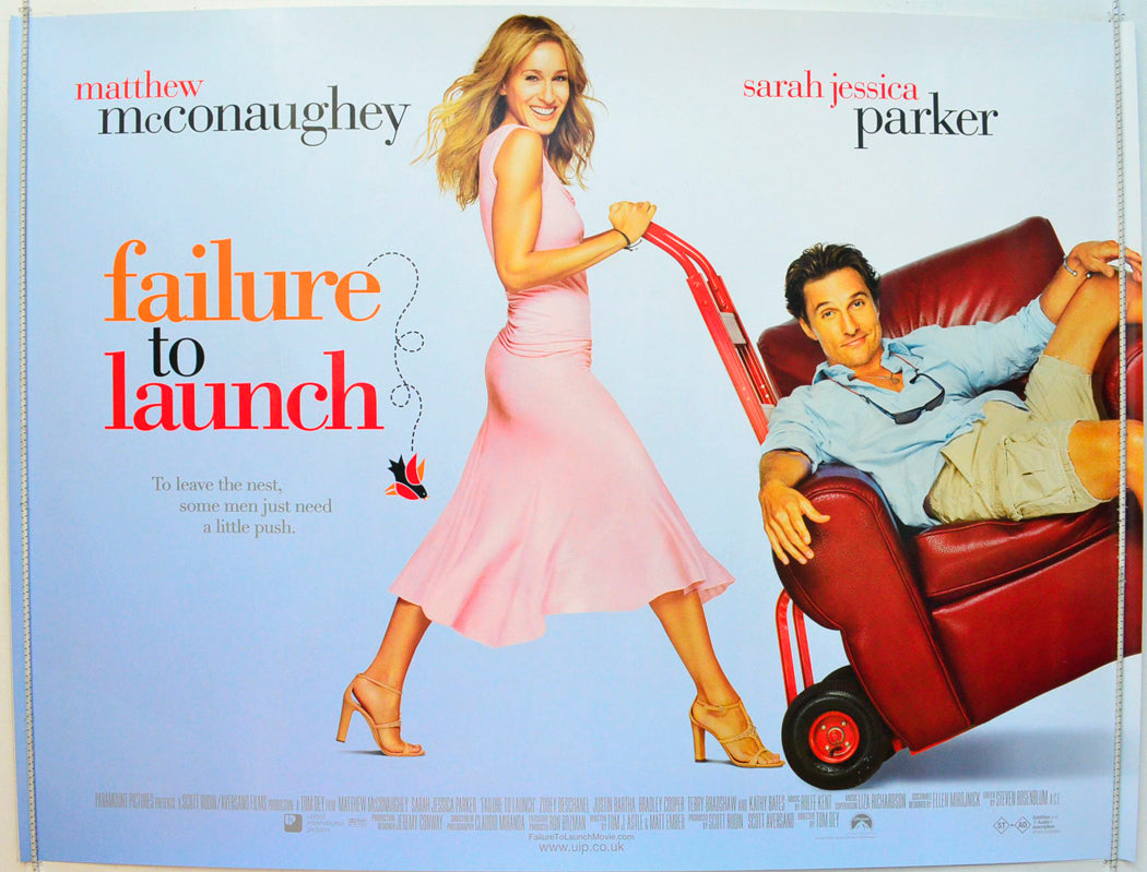 Failure To Launch Original British Quad Poster - Film Poster - Movie Poster 