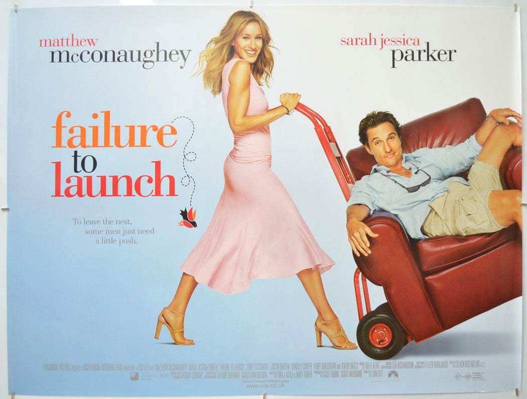 Failure To Launch  Original Quad Poster - Film Poster - Movie Poster