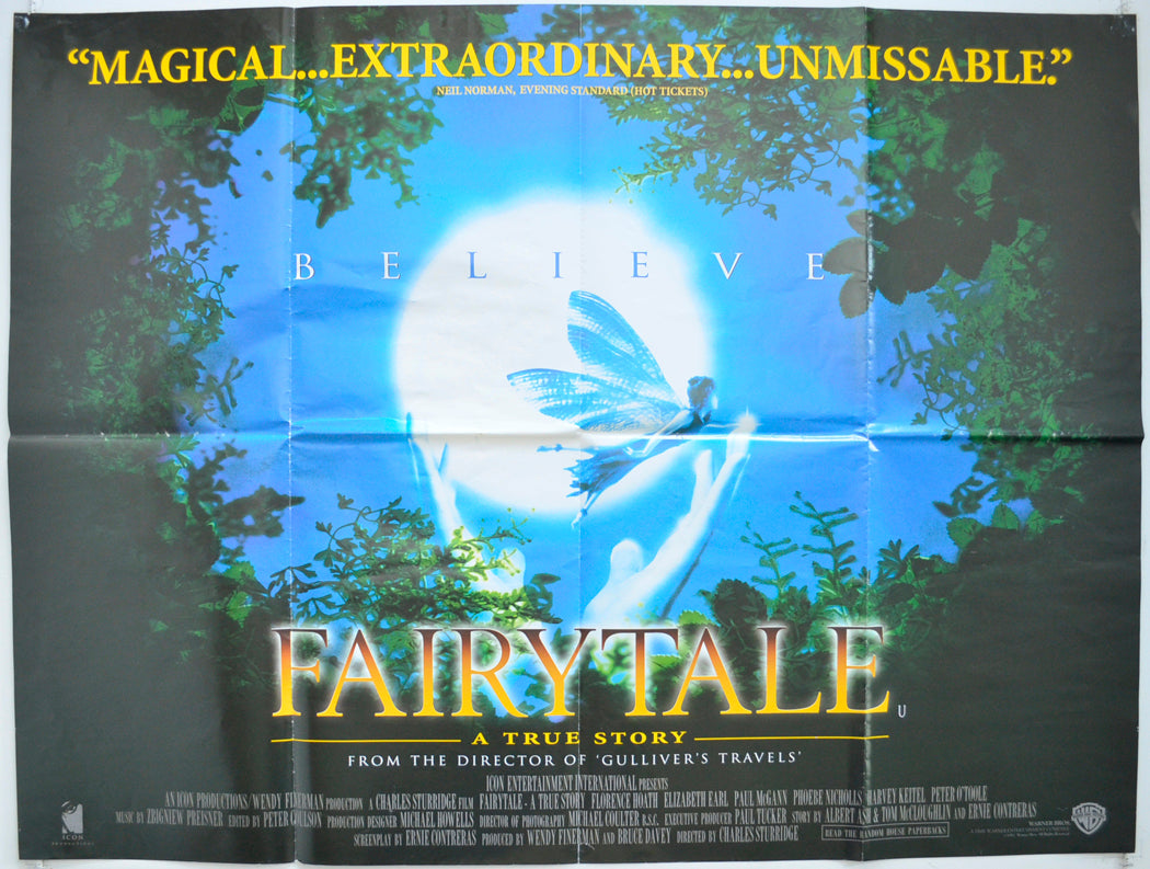 Fairytale : A True Story Original Quad Poster - Film Poster - Movie Poster  