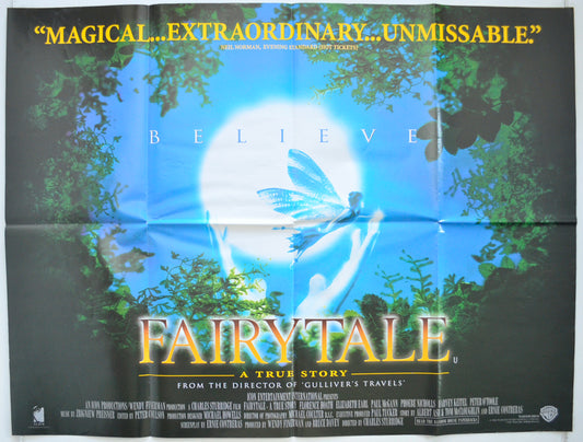 Fairytale : A True Story Original Quad Poster - Film Poster - Movie Poster  