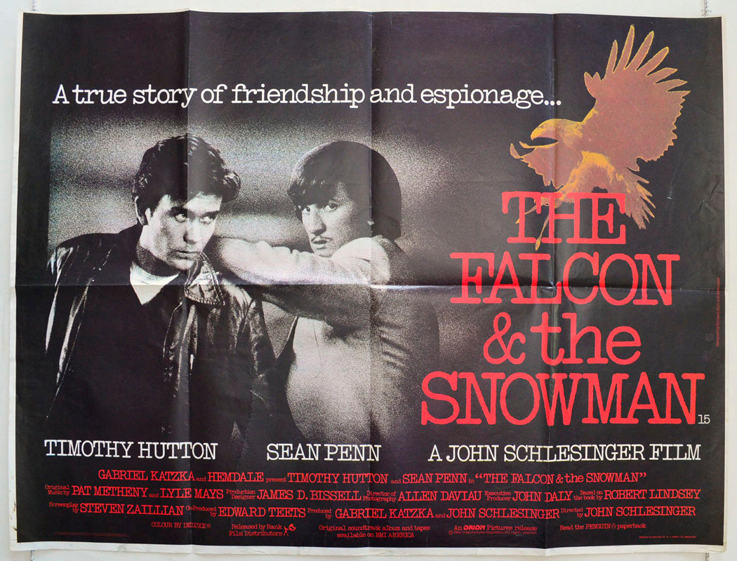 The Falcon And The Snowman Original British Quad Poster - Film Poster - Movie Poster 