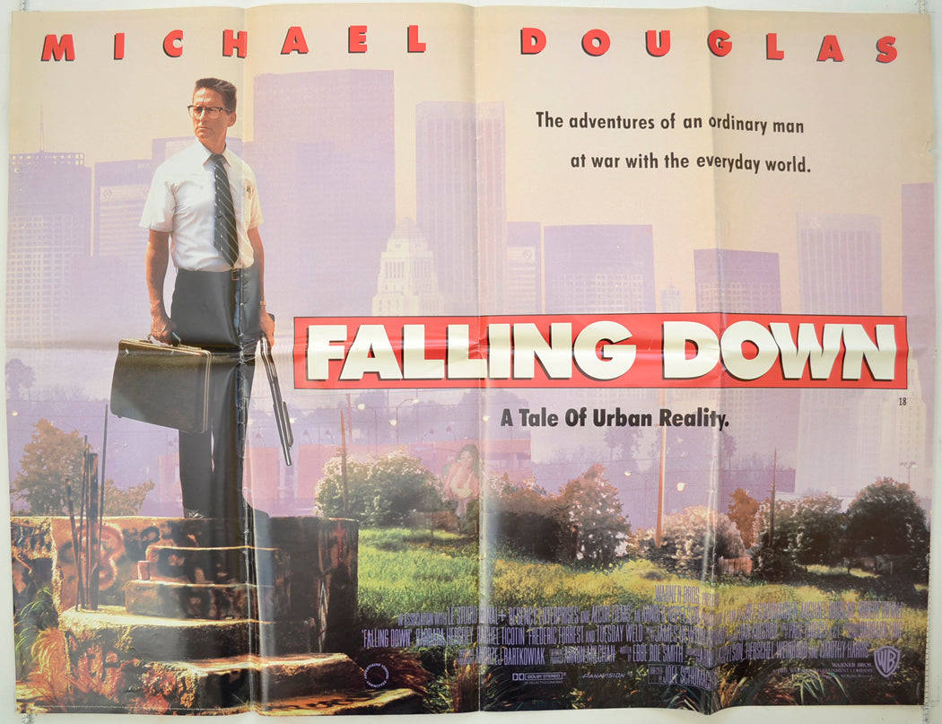 Falling Down Original Quad Poster - Film Poster - Movie Poster  