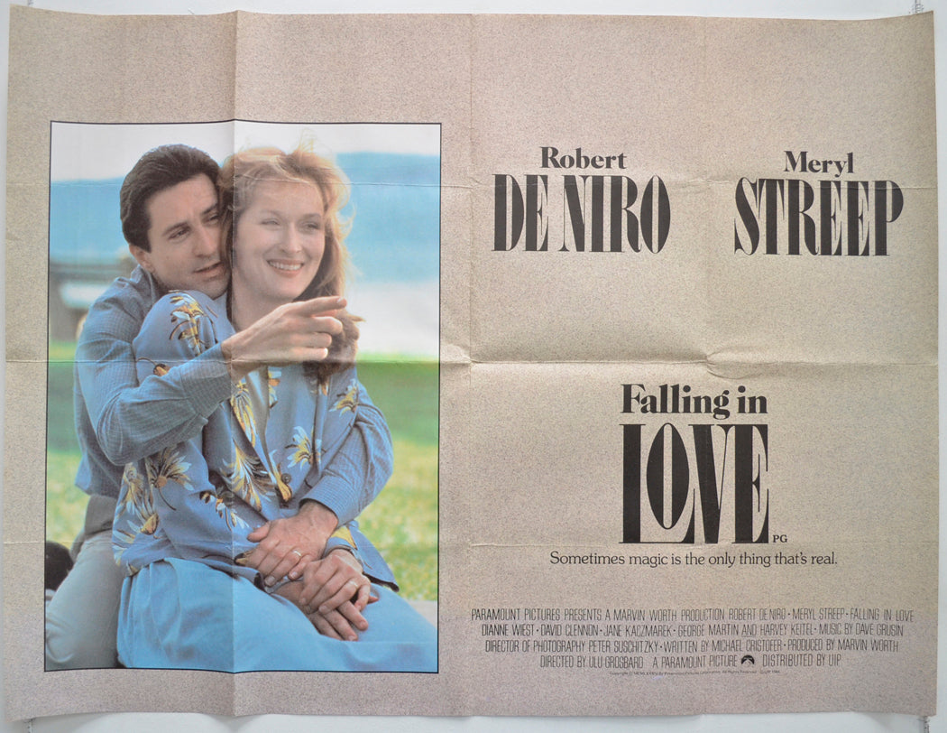 Falling In Love Original Quad Poster - Film Poster - Movie Poster  