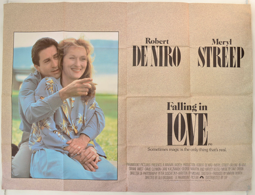 Falling In Love Original Quad Poster - Film Poster - Movie Poster  