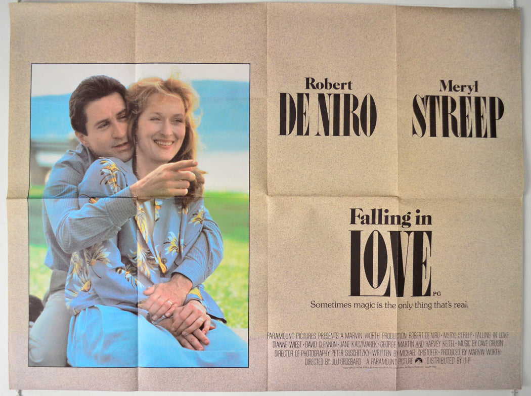 Falling In Love Original British Quad Poster - Movie Poster