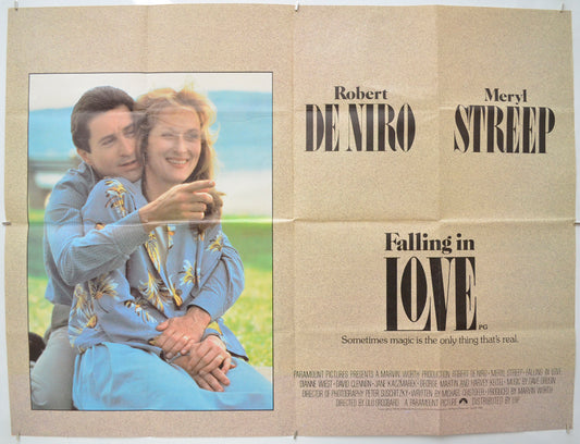 Falling In Love Original Quad Poster - Film Poster - Movie Poster