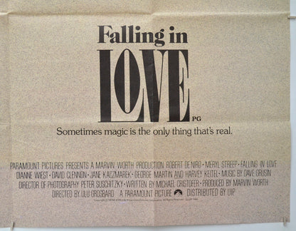 FALLING IN LOVE (Bottom Right) Cinema Quad Movie Poster 