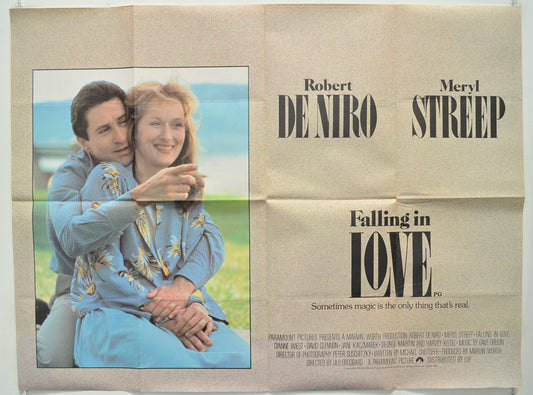 Falling In Love Original Quad Poster - Film Poster - Movie Poster  