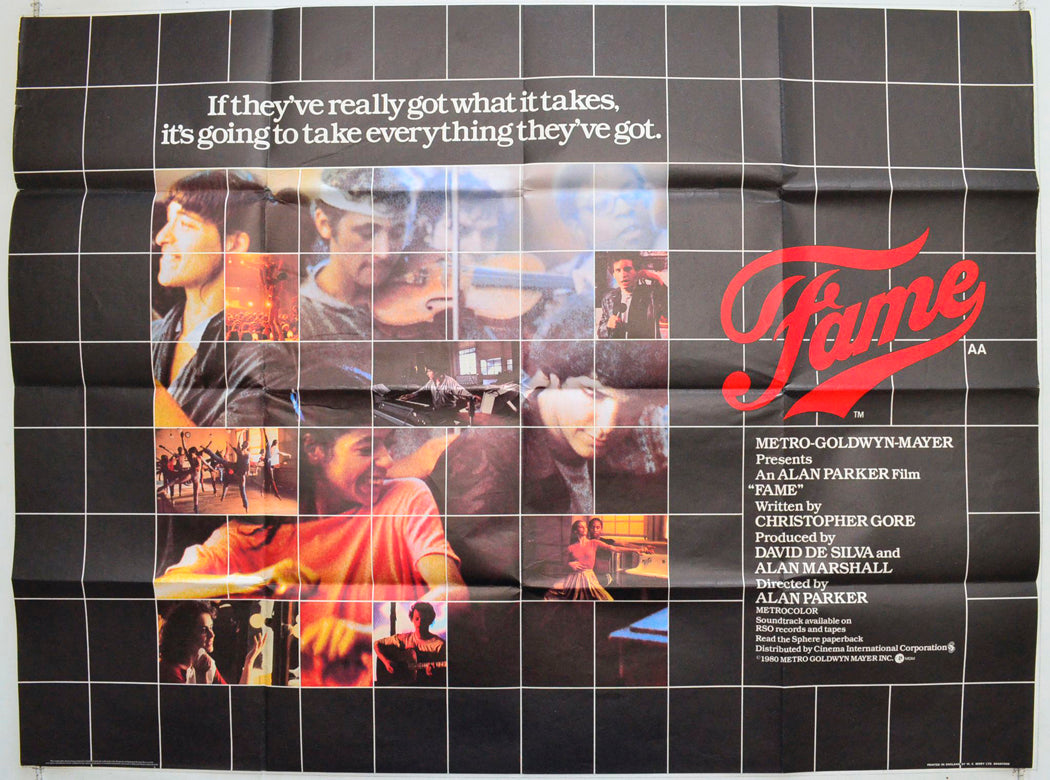 Fame Original British Quad Poster - Film Poster - Movie Poster 