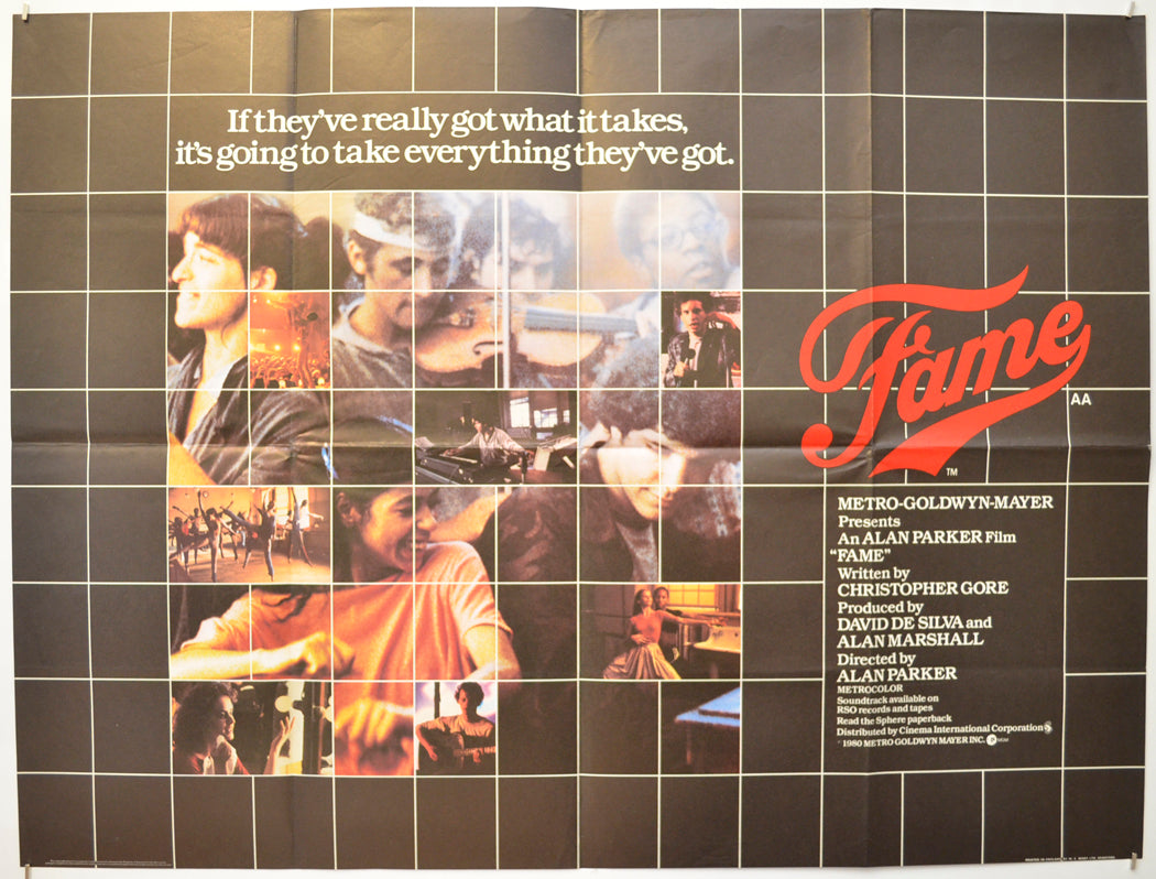 Fame Original Quad Poster - Film Poster - Movie Poster