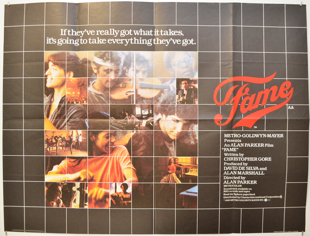 Fame Original Quad Poster - Film Poster - Movie Poster