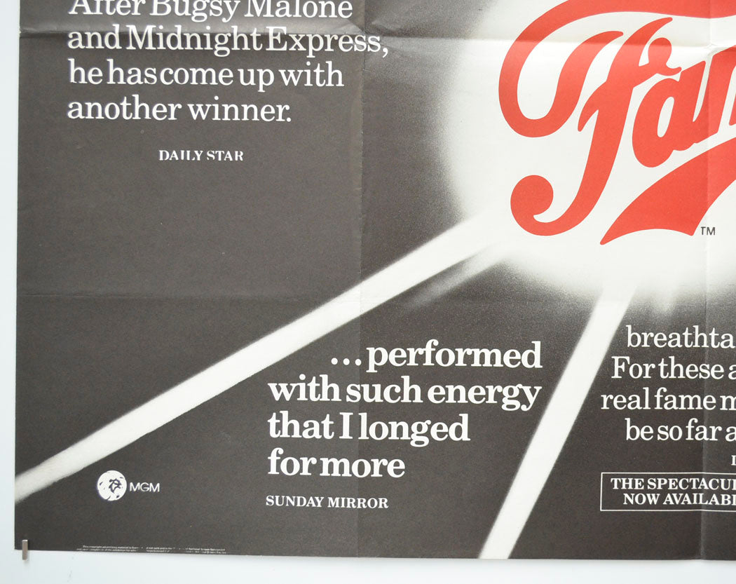 FAME (Bottom Left) Cinema Quad Movie Poster 