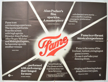 Fame Original Quad Poster - Film Poster - Movie Poster