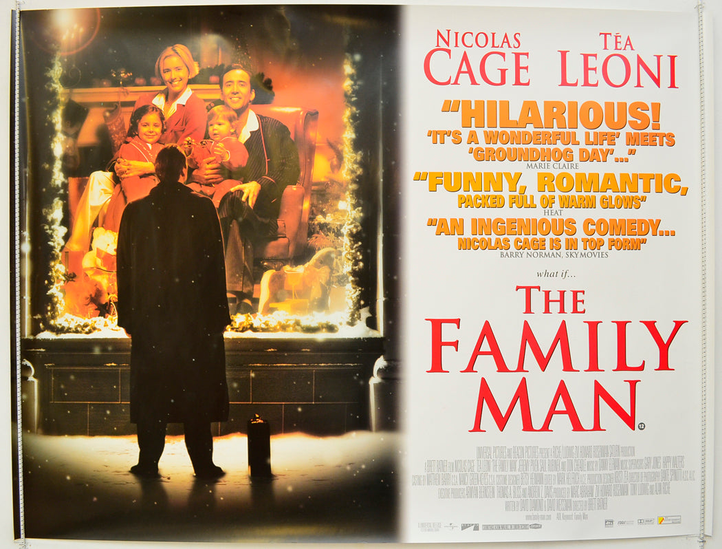 The Family Man Original Quad Poster - Film Poster - Movie Poster  