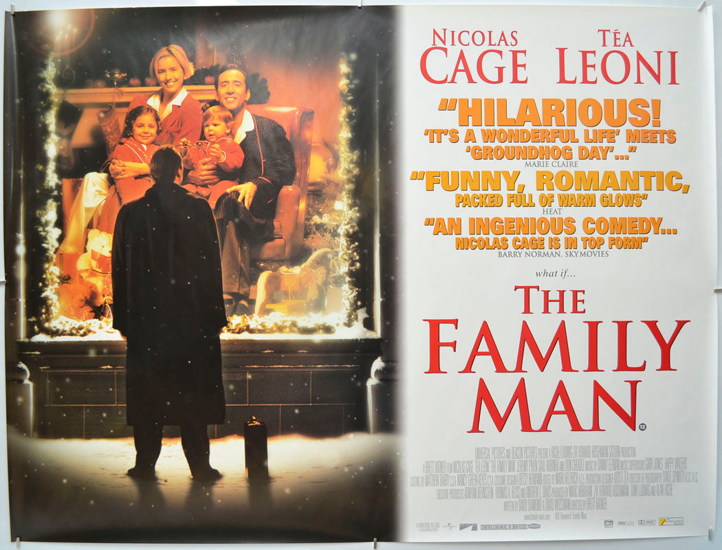 The Family Man Original Quad Poster - Film Poster - Movie Poster