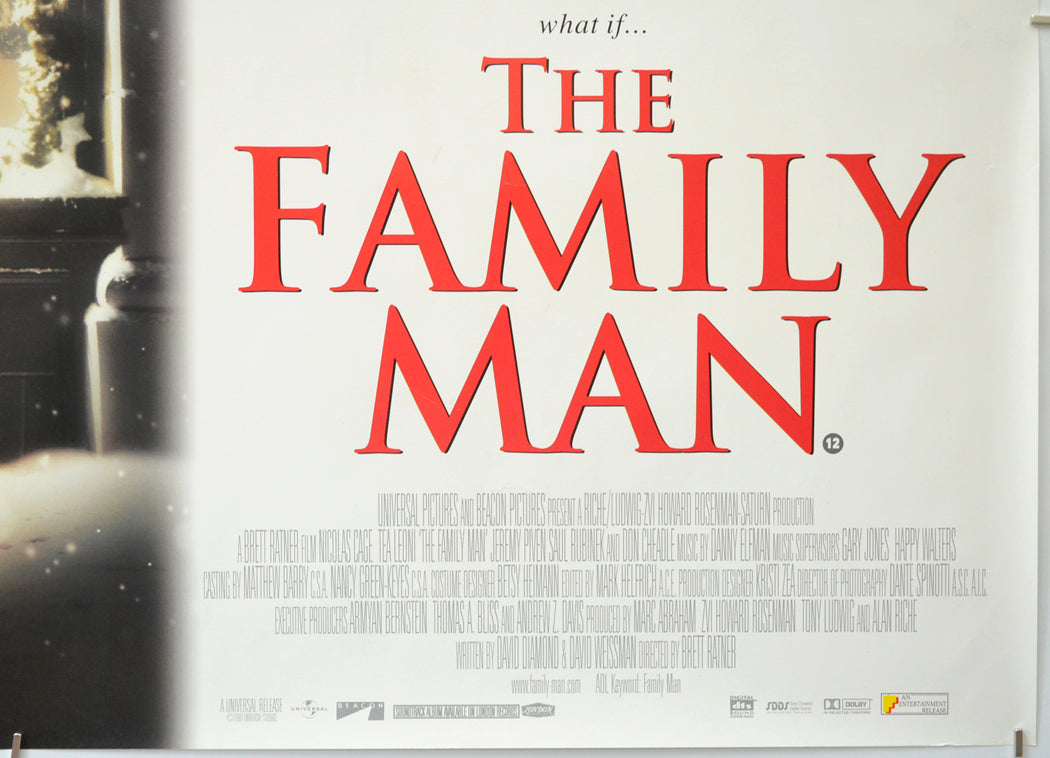 THE FAMILY MAN (Bottom Right) Cinema Quad Movie Poster 