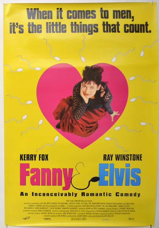 Fanny And Elvis  (Kerry Fox Version) Original One Sheet Poster - Film Poster - Movie Poster  