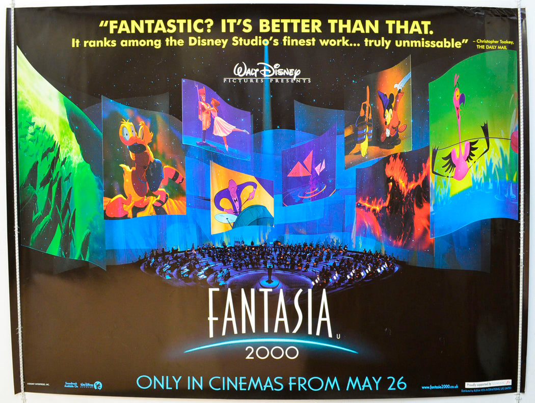 Fantasia 2000  Original British Quad Poster - Film Poster - Movie Poster