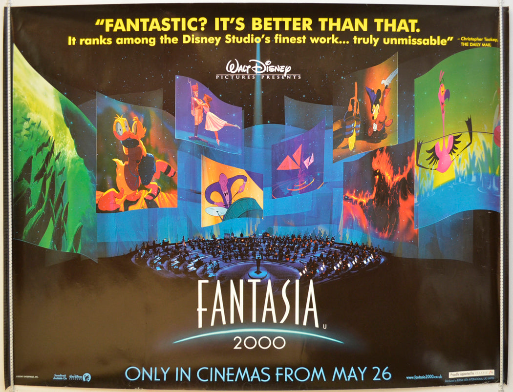 Fantasia 2000  Original Quad Poster - Film Poster - Movie Poster 