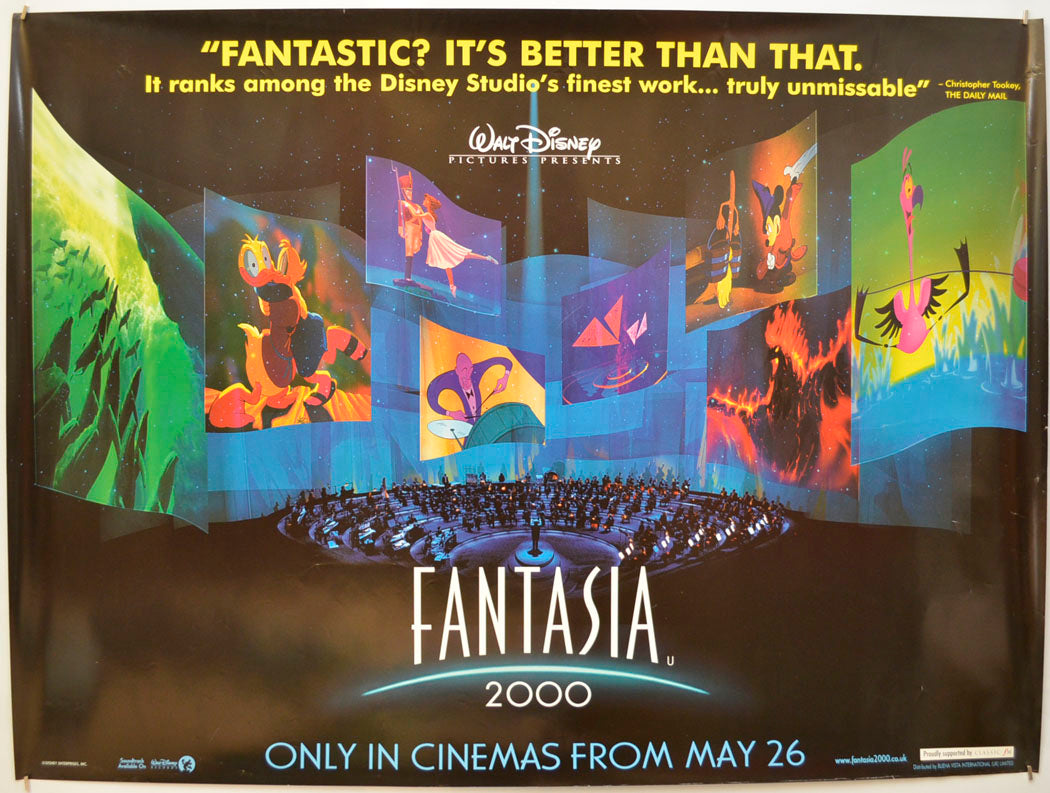 Fantasia 2000 Original Quad Poster - Film Poster - Movie Poster