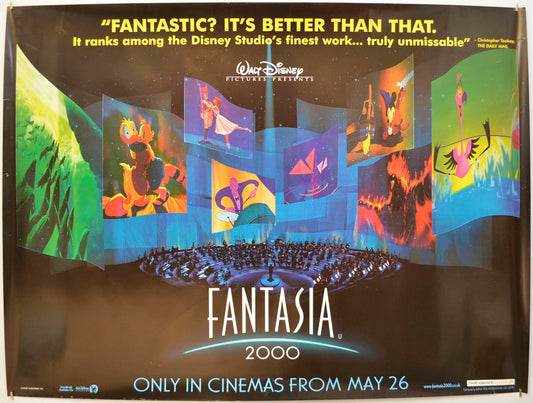 Fantasia 2000 Original Quad Poster - Film Poster - Movie Poster