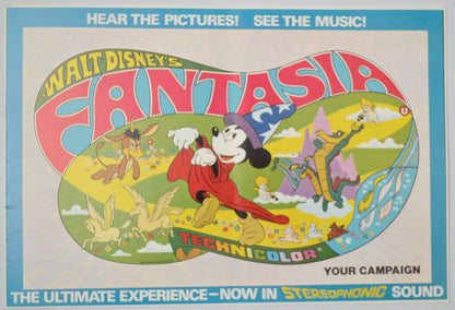 Fantasia Original 12 Page Cinema Exhibitors Campaign Press Book (UK)