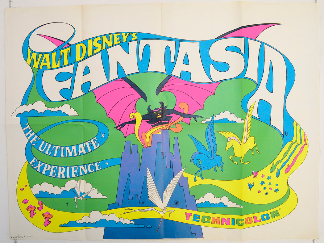 Fantasia  (1970 re-release poster)   Original Quad Poster - Film Poster - Movie Poster  