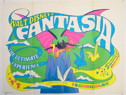 Fantasia  (1970 re-release poster)   Original Quad Poster - Film Poster - Movie Poster  