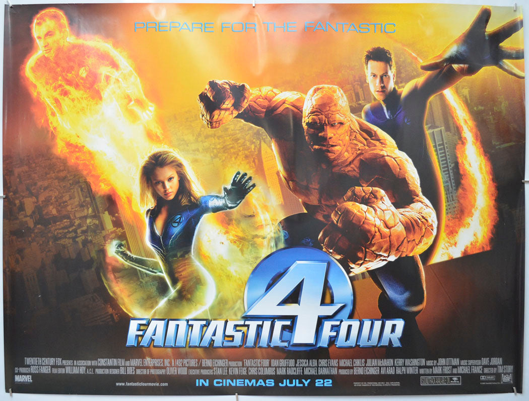 Fantastic Four Original Quad Poster - Film Poster - Movie Poster - Cinema Poster