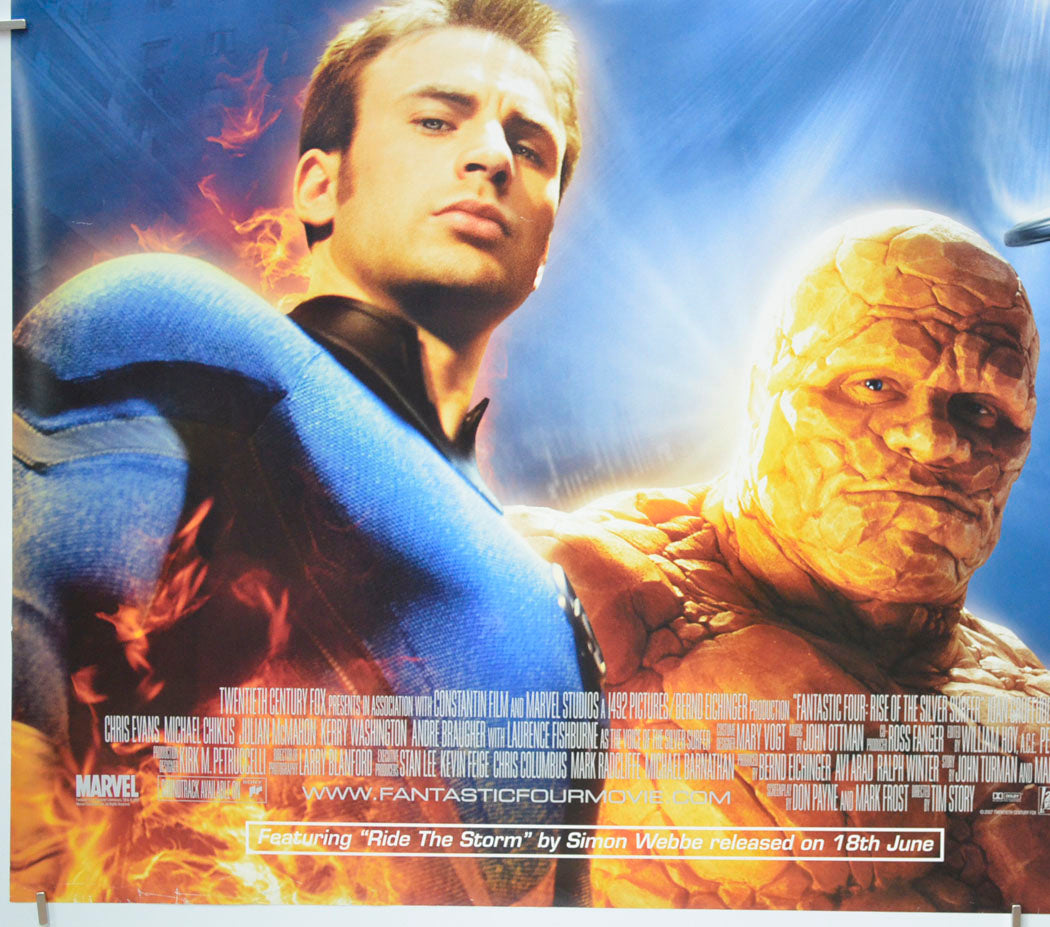 FANTASTIC FOUR : RISE OF THE SILVER SURFER (Bottom Left) Cinema Quad Movie Poster 