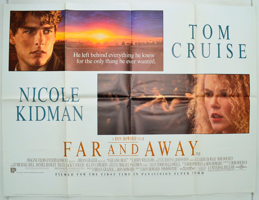 Far And Away Original British Quad Poster - Film Poster - Movie Poster 