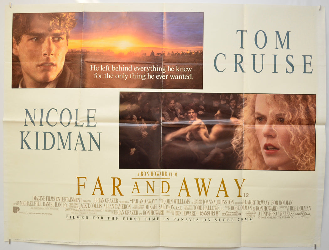 Far And Away  Original Quad Poster - Film Poster - Movie Poster