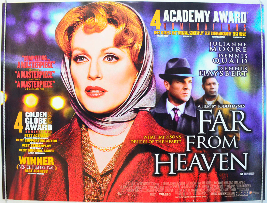 Far From Heaven Original British Quad Poster - Film Poster - Movie Poster 